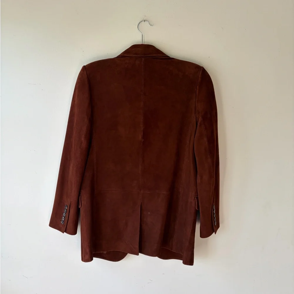 NWT! MADEWELL The Kline Brown Suede Blazer Size 4 - Picture 10 of 11